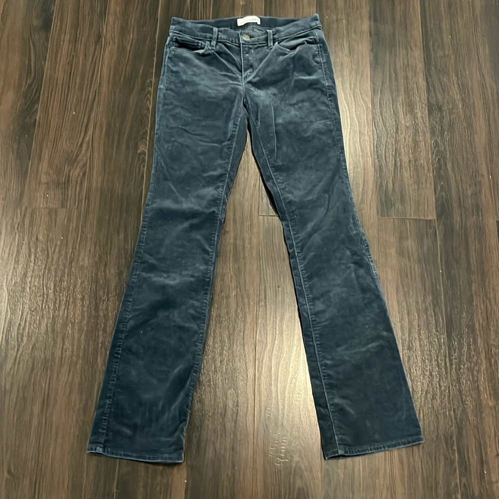 Loft blue corduroy pants, modern boot, size 2